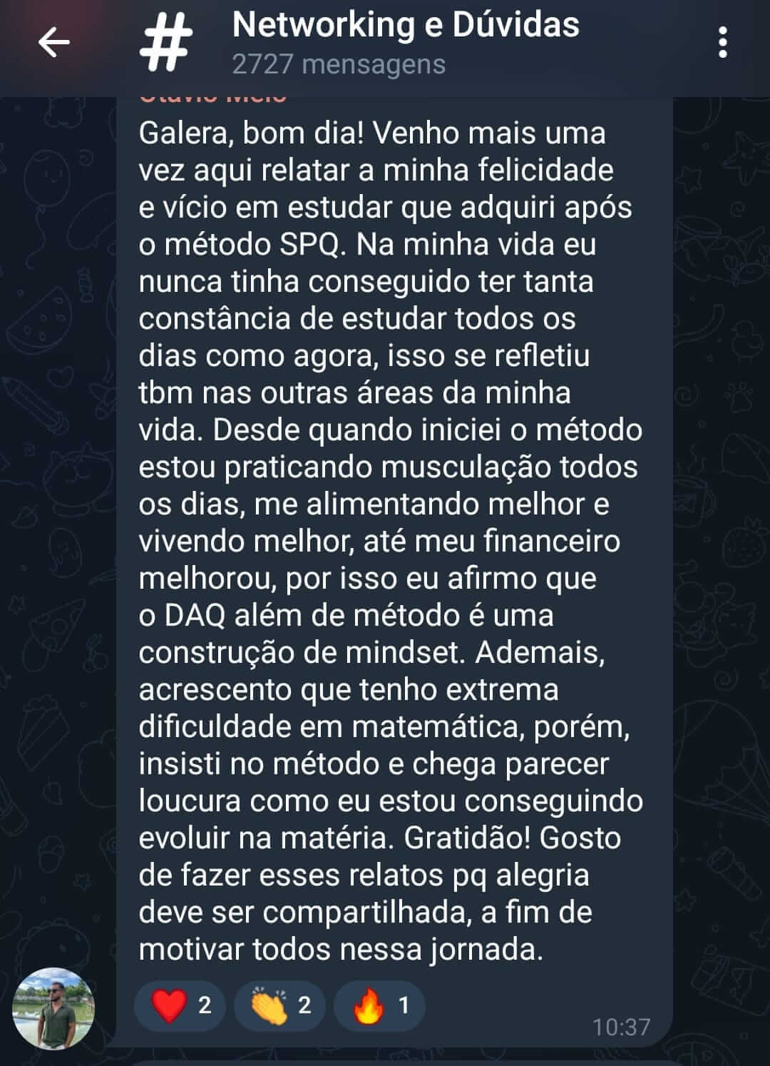 Depoimento de Aluno DAQ